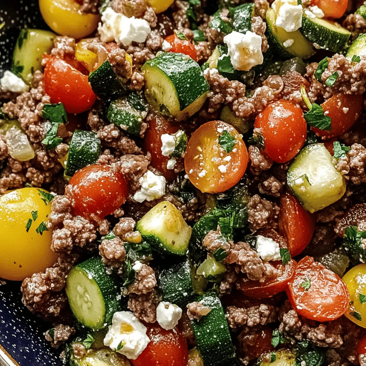 Mediterranean Ground Beef Stir-Fry