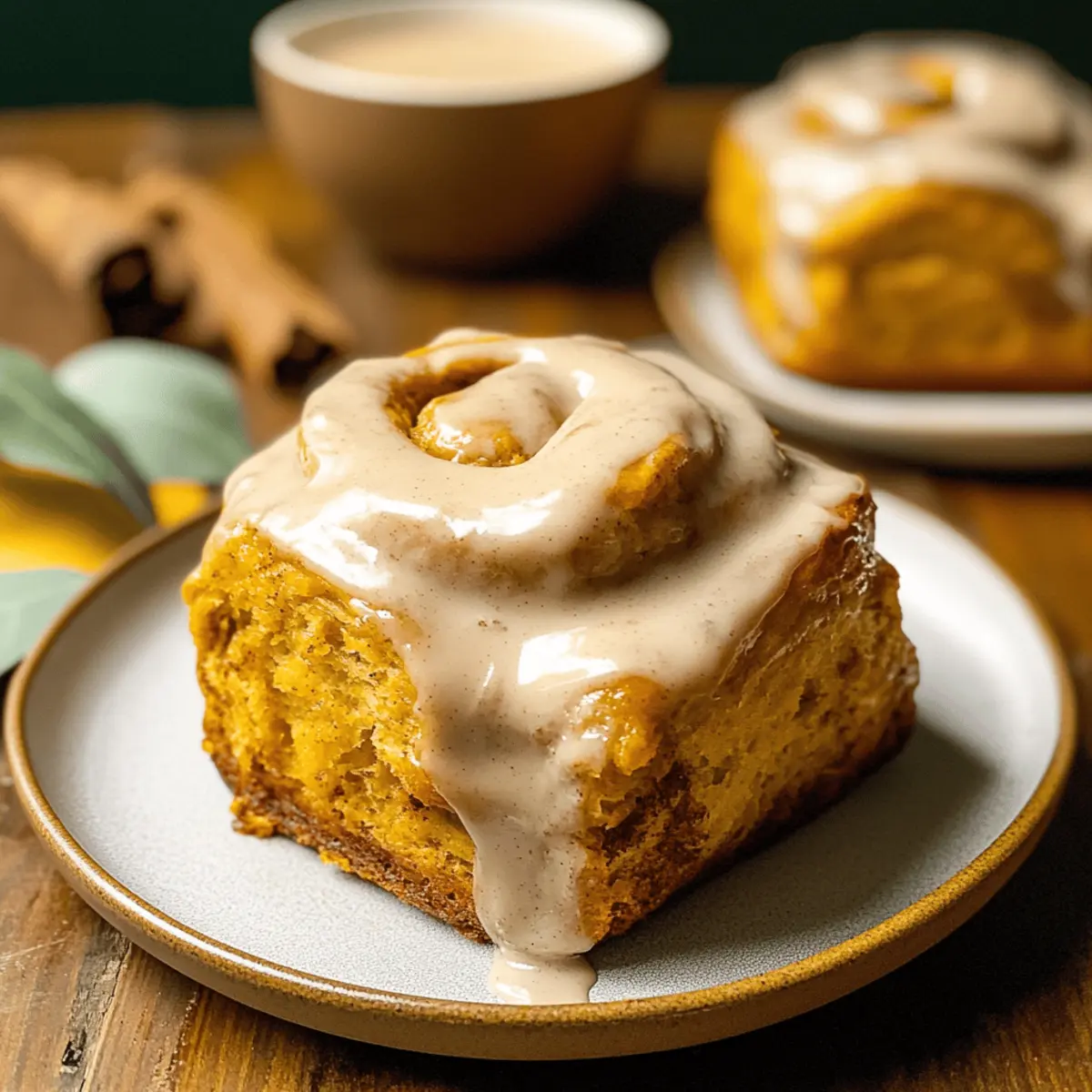 Pumpkin Chai Cinnamon Rolls