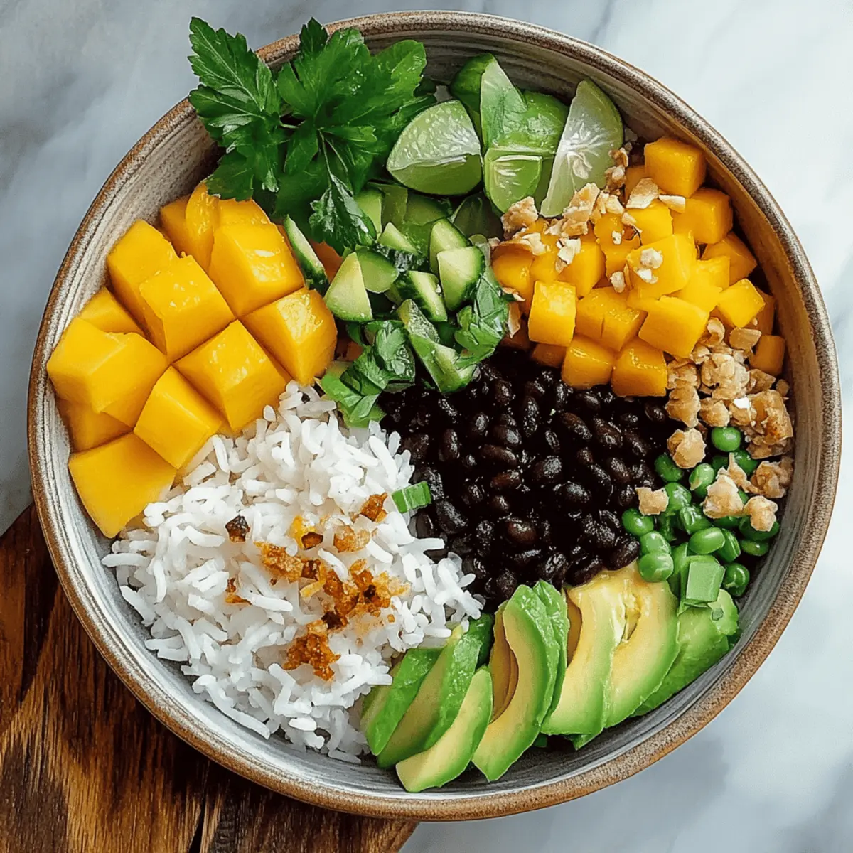 Refreshing Mango & Black Bean Rice Bowl