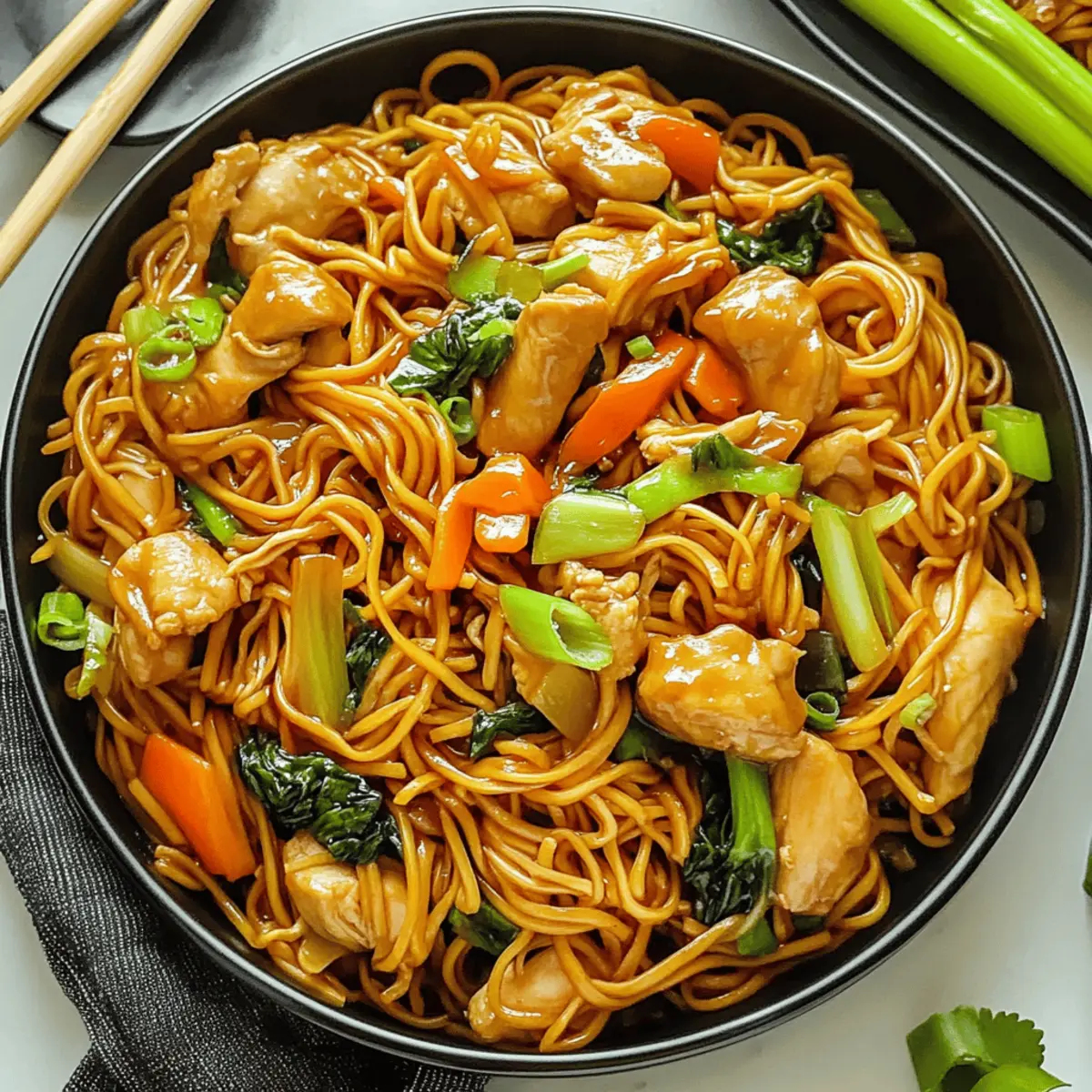 Savory Chicken Chow Mein