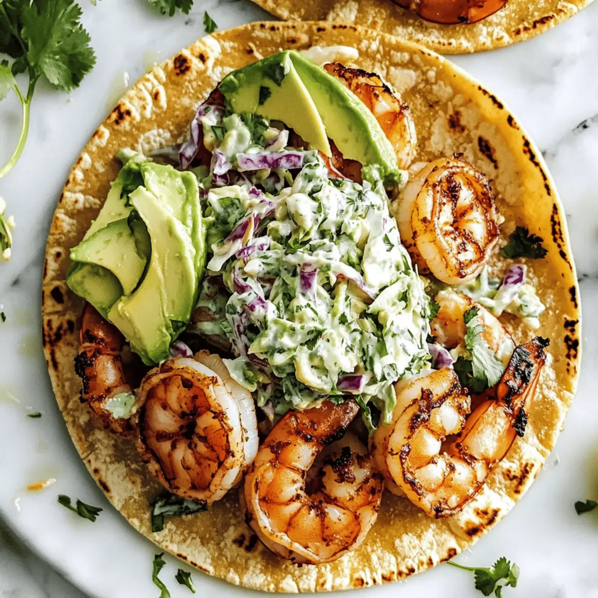 Spicy Shrimp Tacos with Garlic Cilantro Lime for a Quick Feast