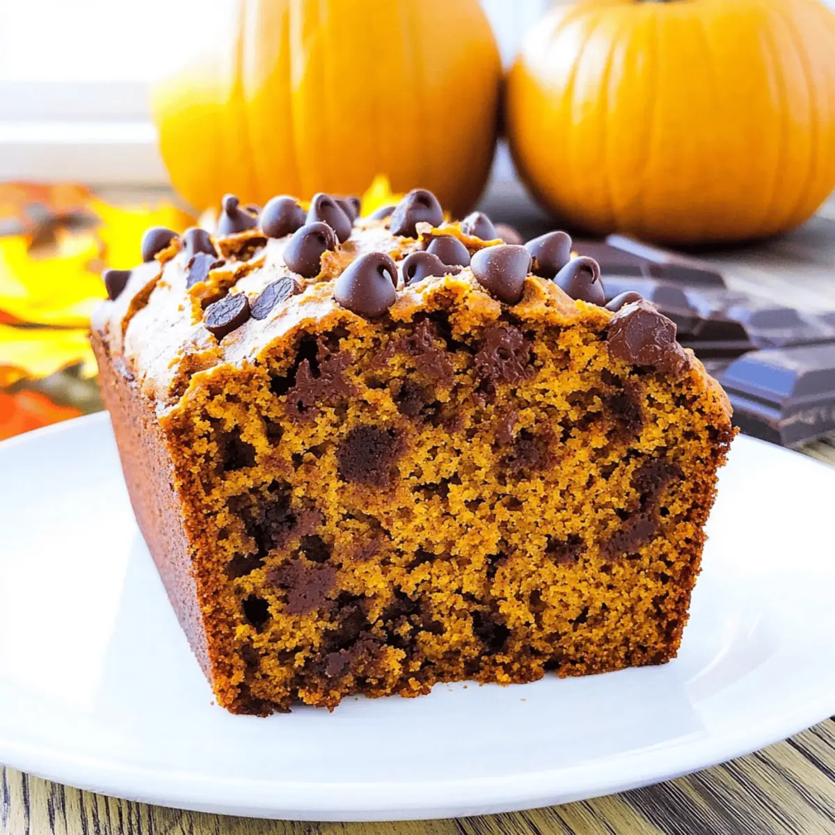 Chocolate Chip Pumpkin Bread