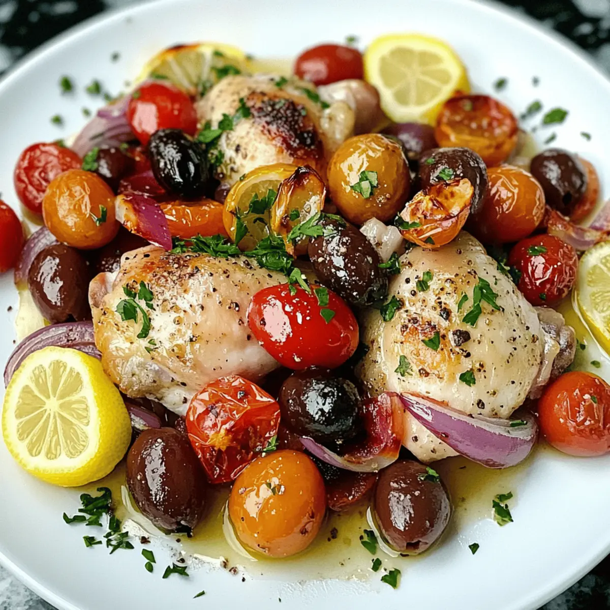 Easy Mediterranean Chicken Sheet