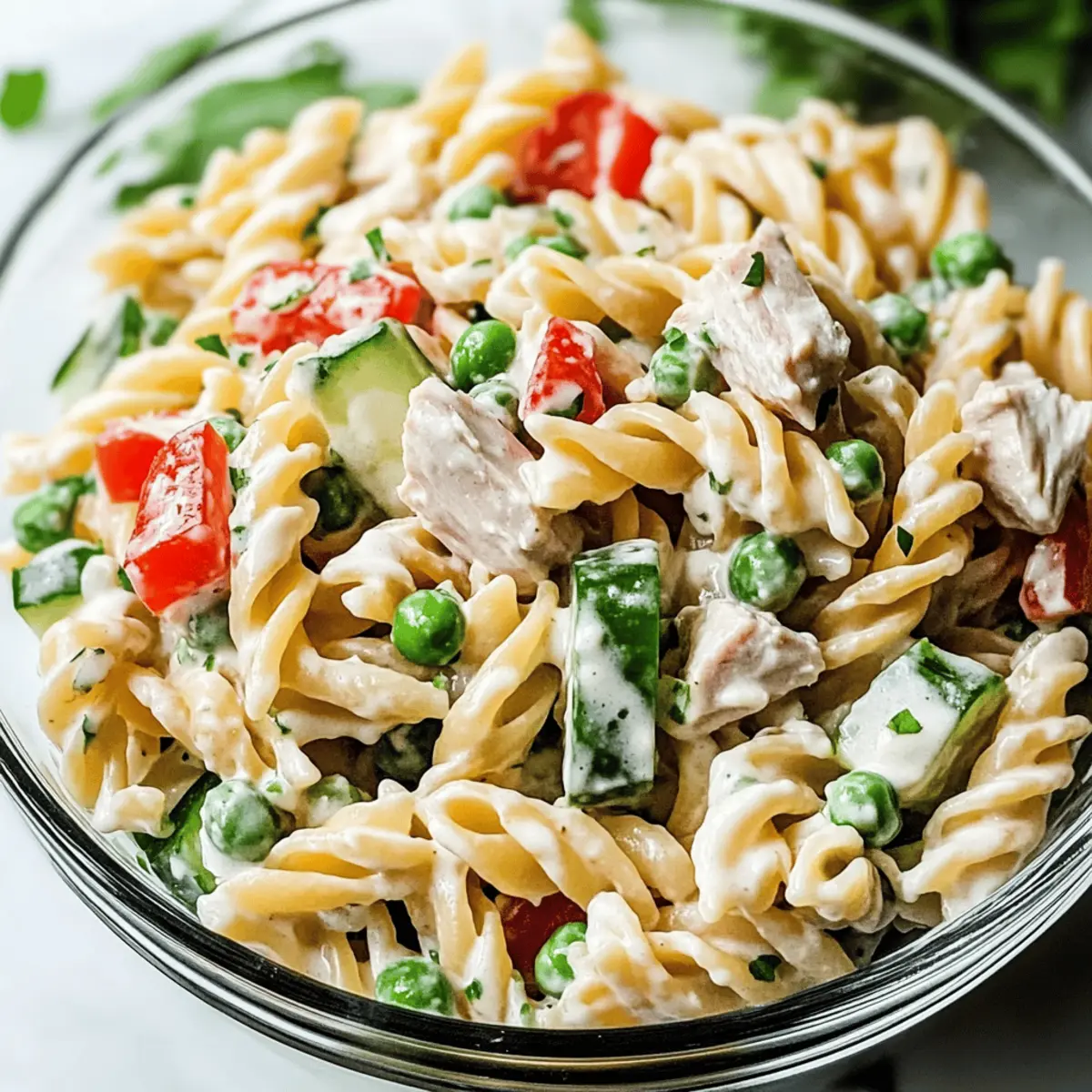 Creamy Healthy Tuna Pasta Salad for the Perfect Summer Meal