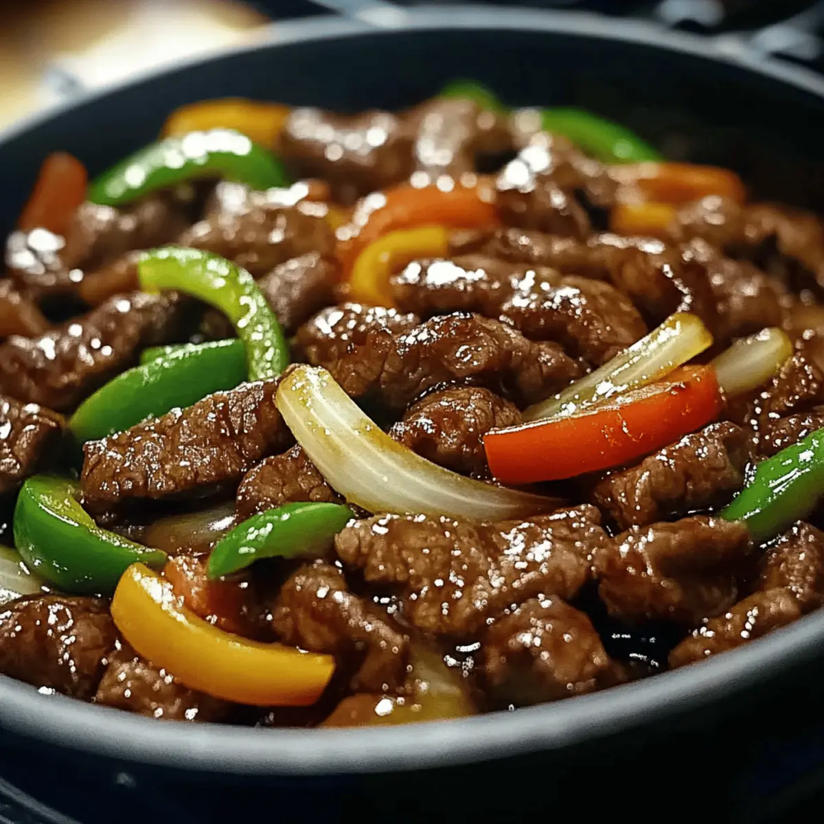 Sizzling Chinese Pepper Steak