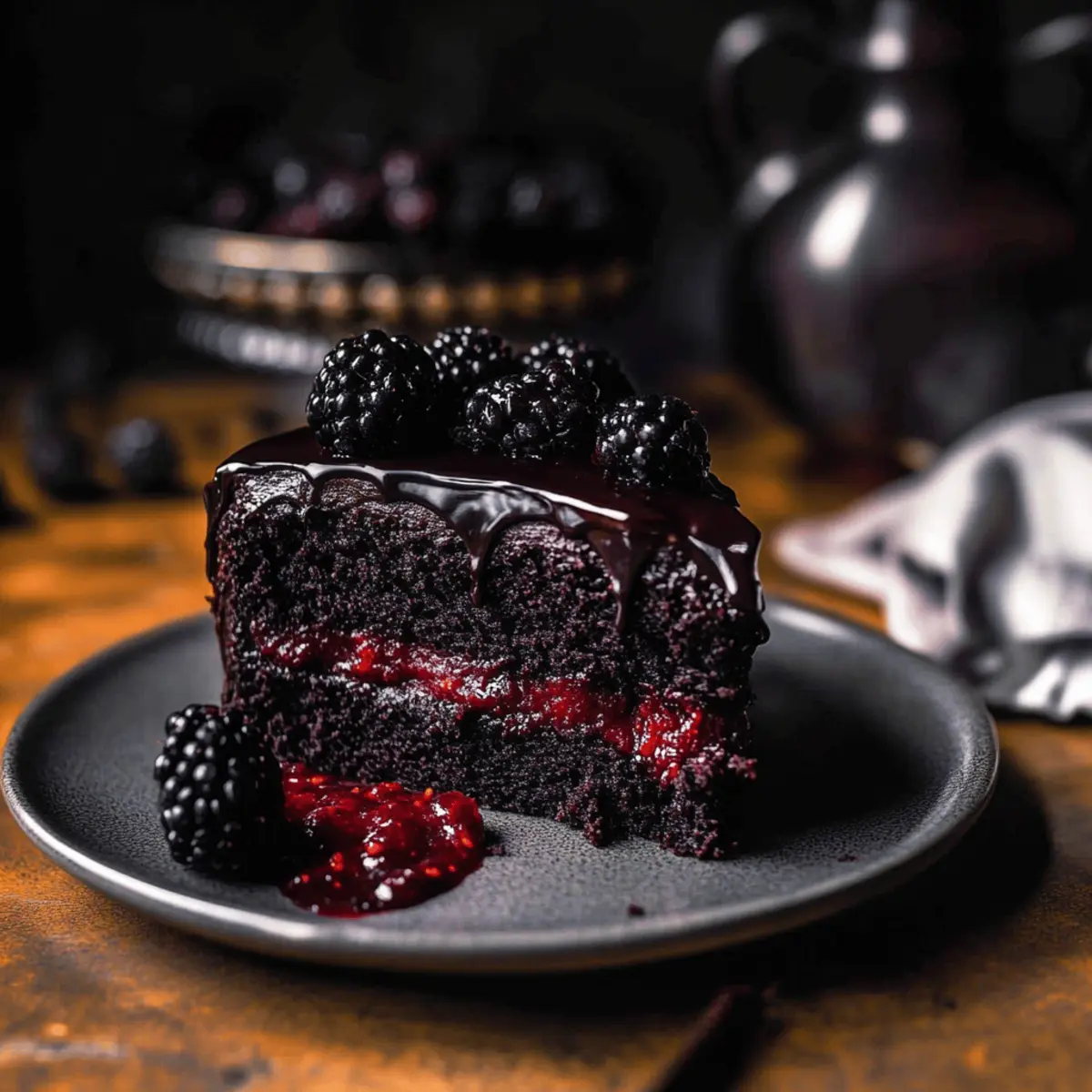 Black Velvet Halloween Cake That Steals the Show