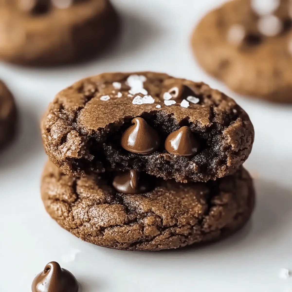 Irresistibly Fudgy Bakery-Style Double Chocolate Chip Cookies