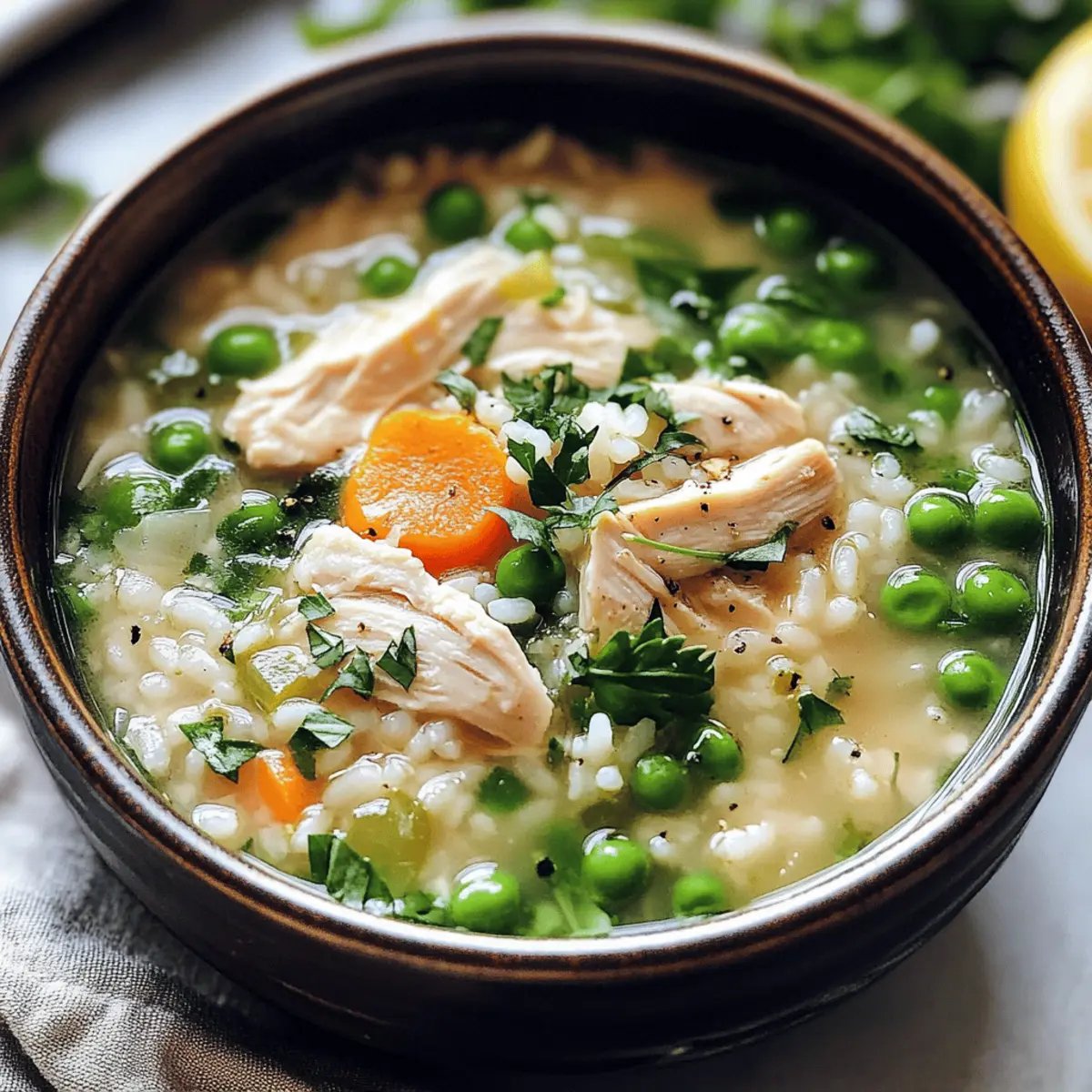 Bright Spring Chicken Soup with Fresh Greens and Zing