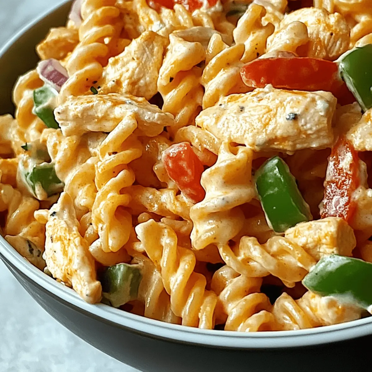 Creamy Buffalo Chicken Pasta Salad That’s Perfect for Summer Fun