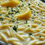 Creamy Lemon Garlic Orzo