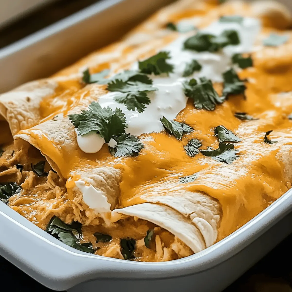 Creamy Sour Cream Chicken Enchiladas for a Cozy Family Dinner