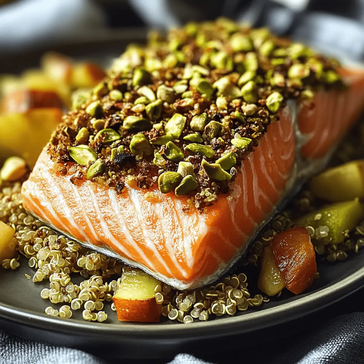 Crispy Pistachio-Coated Salmon: A Delight in Every Bite