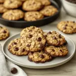 Crunchy Air-Fried Oatmeal Chocolate Chip Cookies