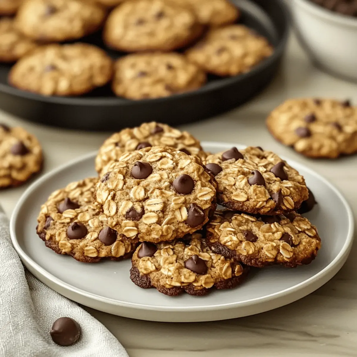 Crunchy Air-Fried Oatmeal Chocolate Chip Cookies Made Easy
