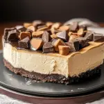 Decadent Reese’s Peanut Butter Cup Cheesecake