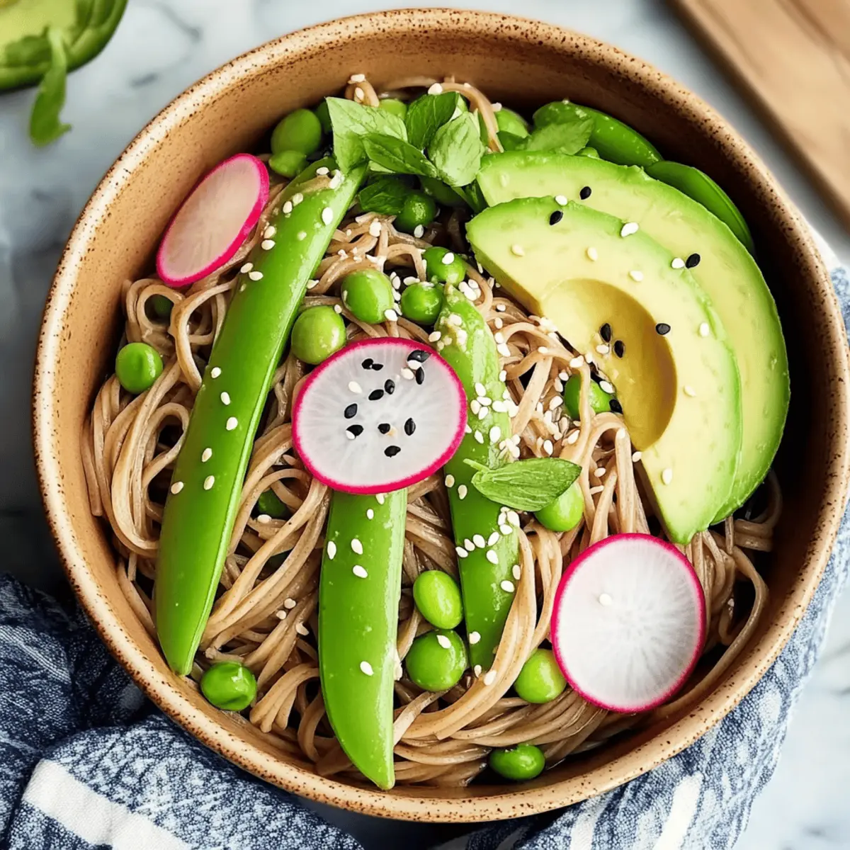 Delicious Sesame Soba Noodles