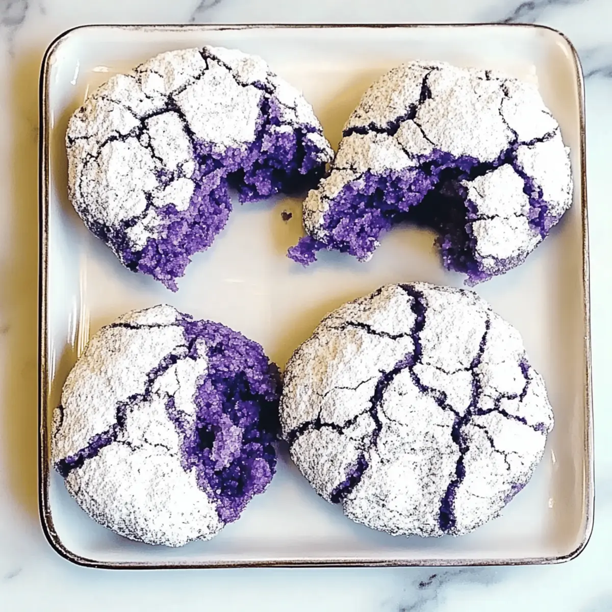 Delicious Ube Crinkle Cookies That Brighten Any Dessert Table