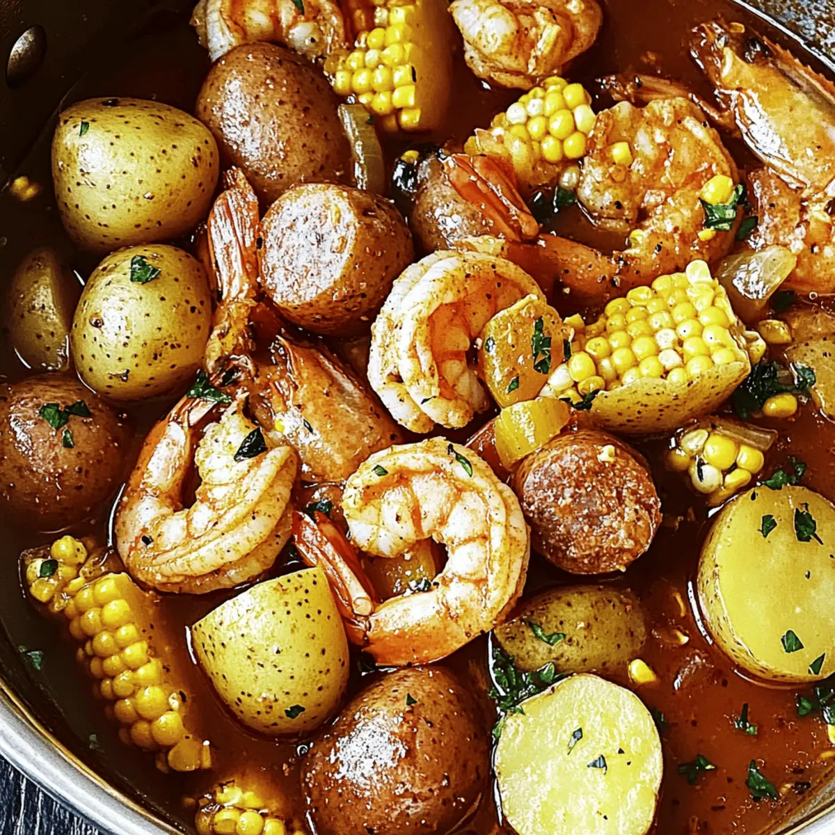 Easy Slow Cooker Shrimp Boil