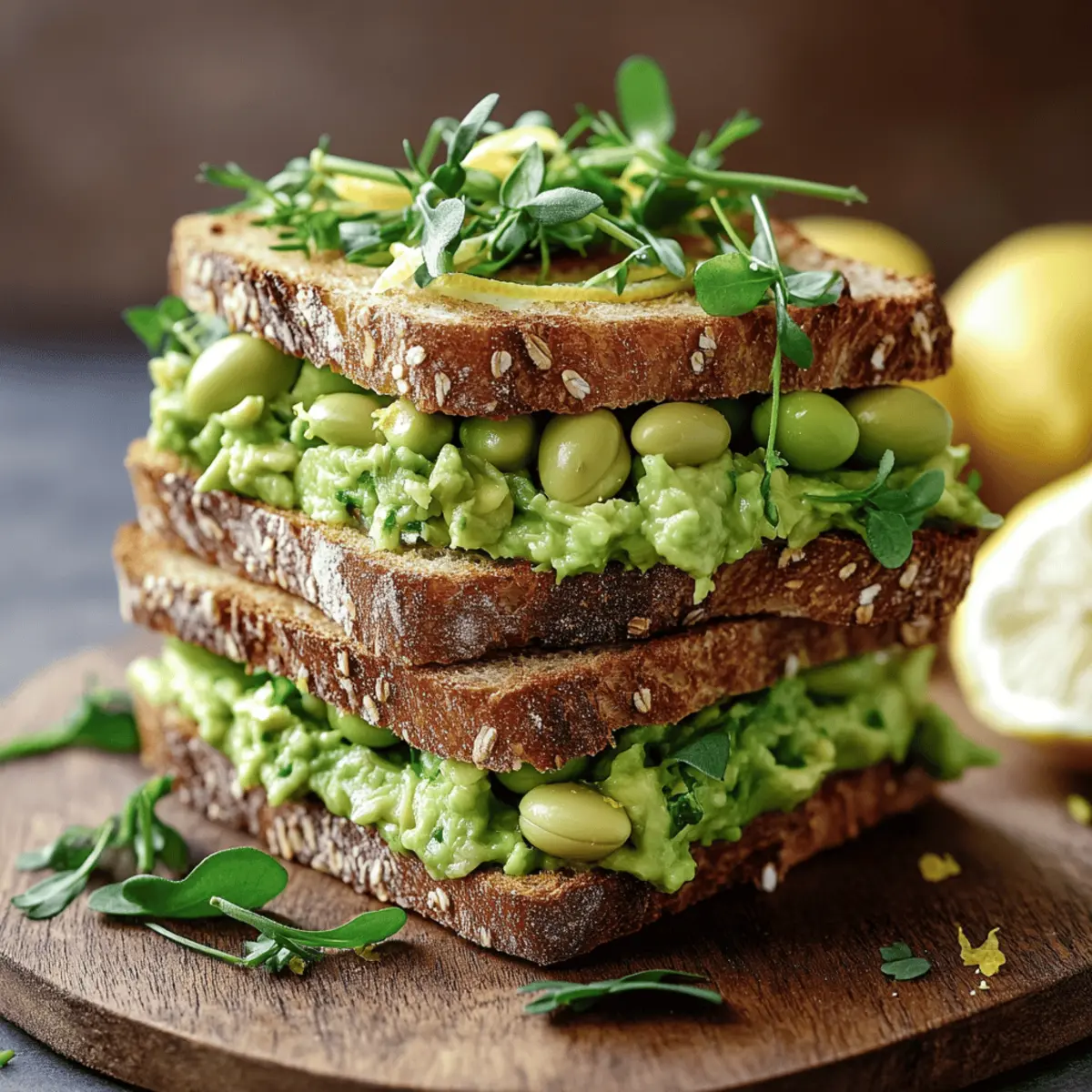 Delicious Edamame & Avocado Open-Faced Sandwiches to Try Today