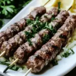 Grilled Lebanese Kafta Skewers