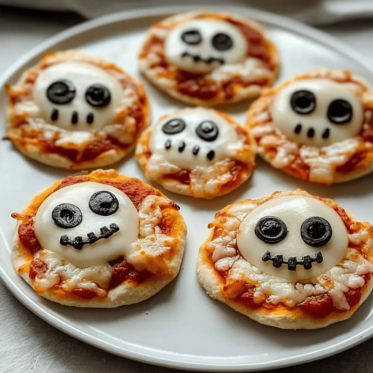 Halloween Mini Pizzas