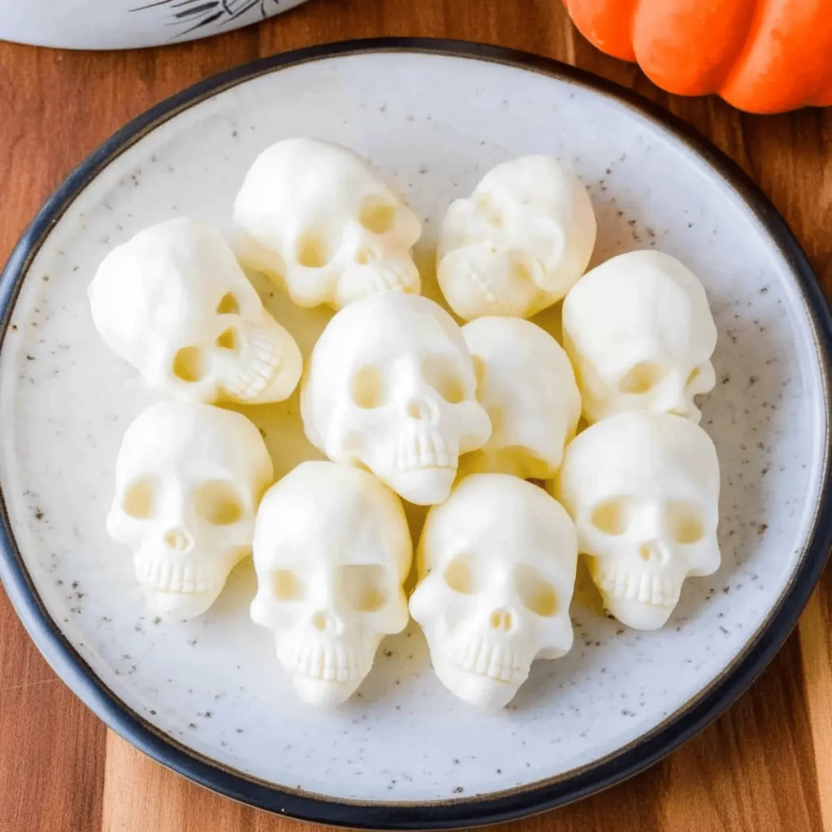Mozzarella Cheese Skulls