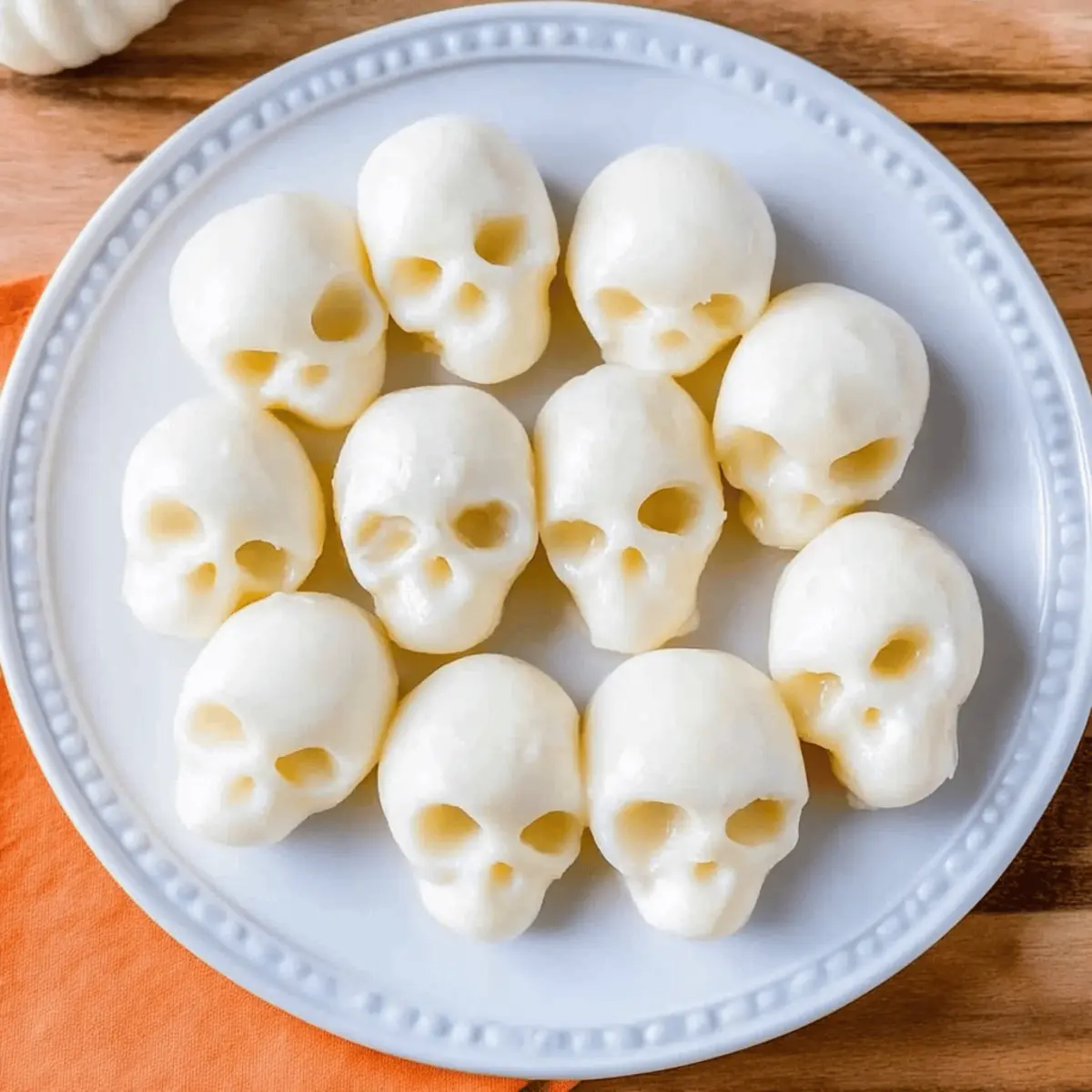 Mozzarella Cheese Skulls