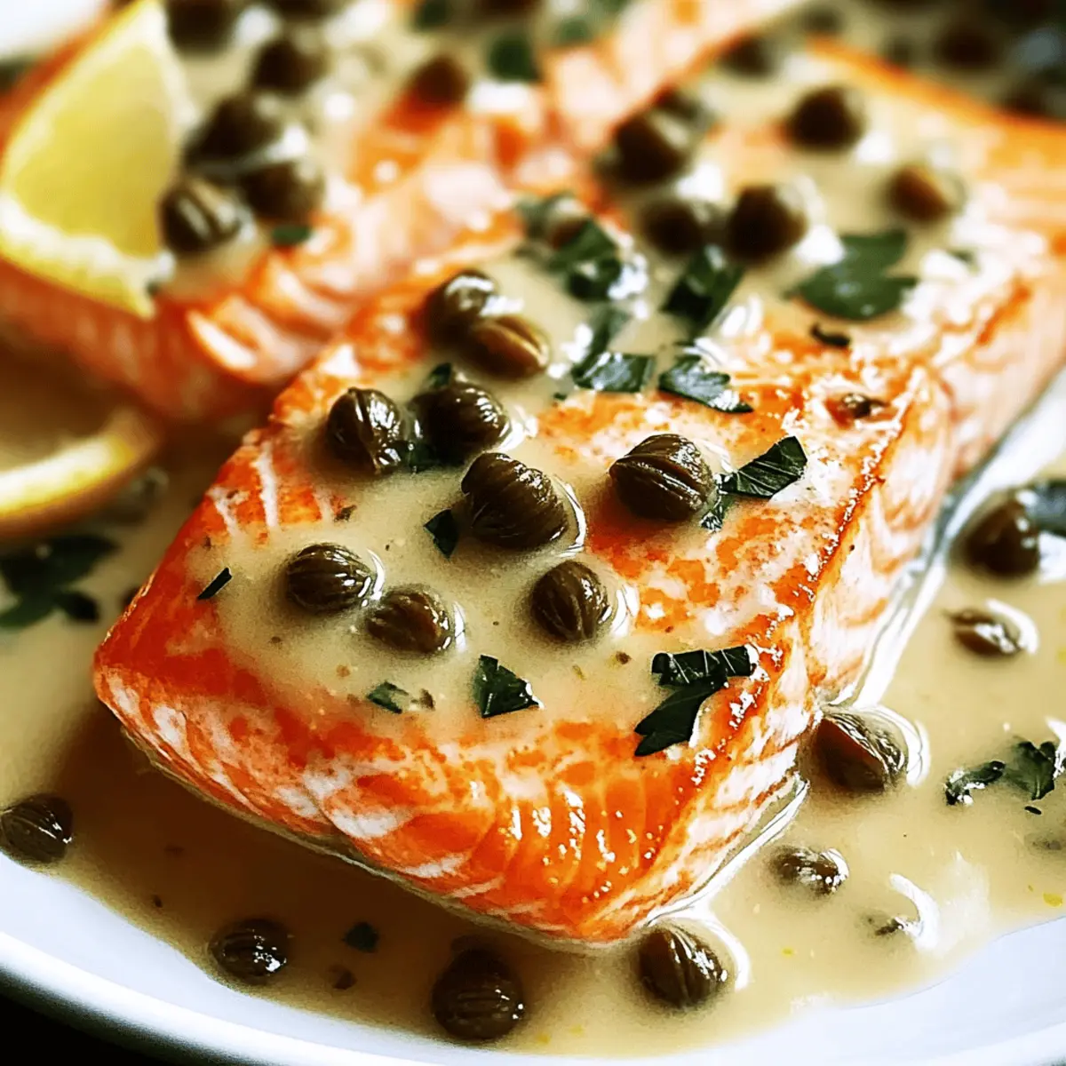 Pan-Seared Salmon in Lemon-Caper Sauce