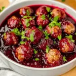 Quick Cranberry Meatballs
