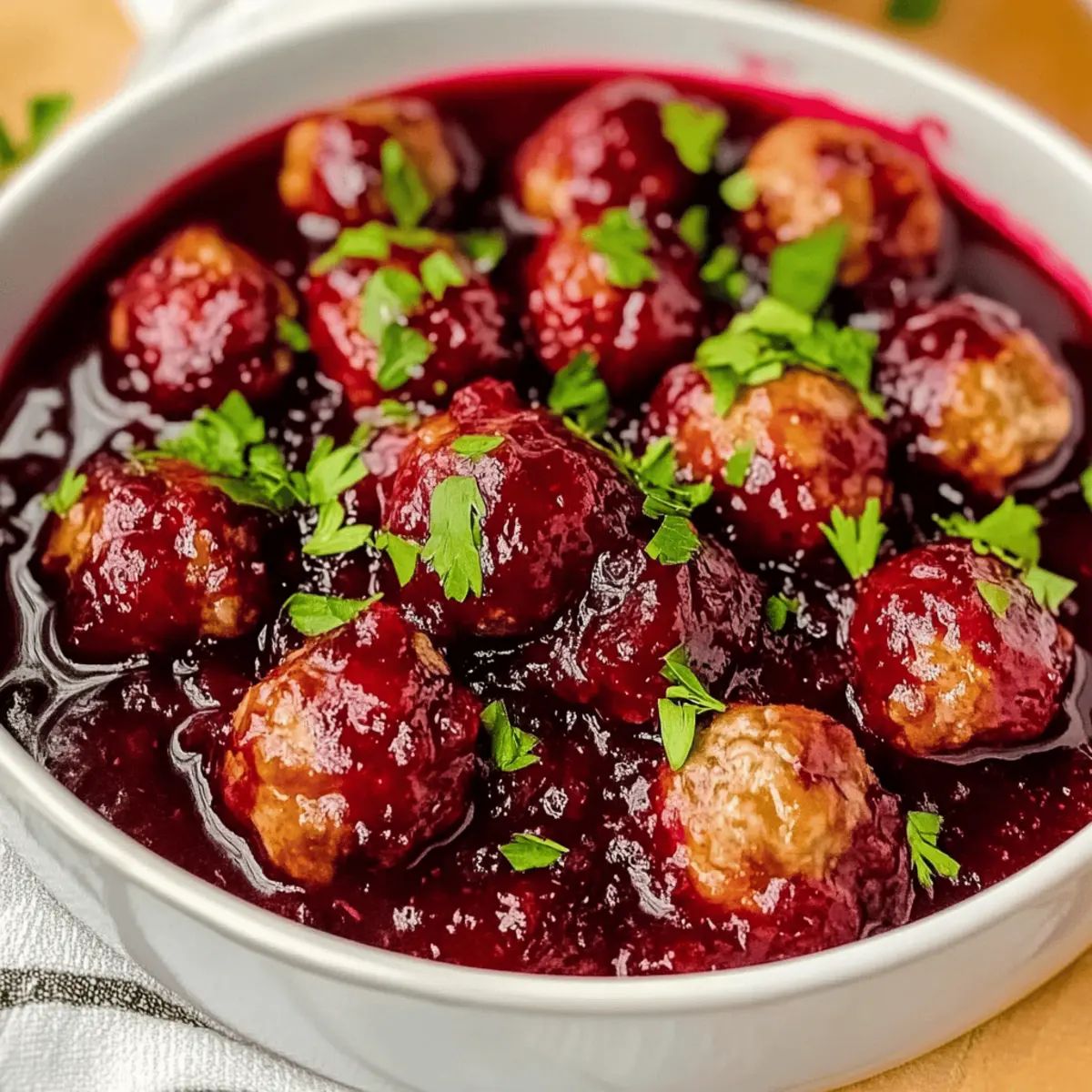 Quick Cranberry Meatballs: Juicy Holiday Flavor in Minutes