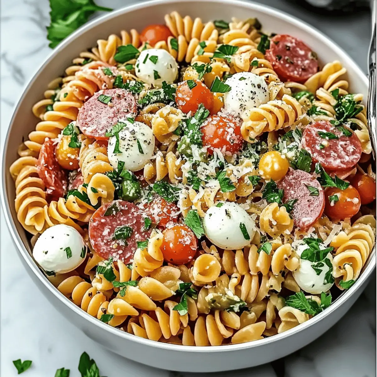 Delicious Quick Italian Pasta Salad with a Hidden Twist
