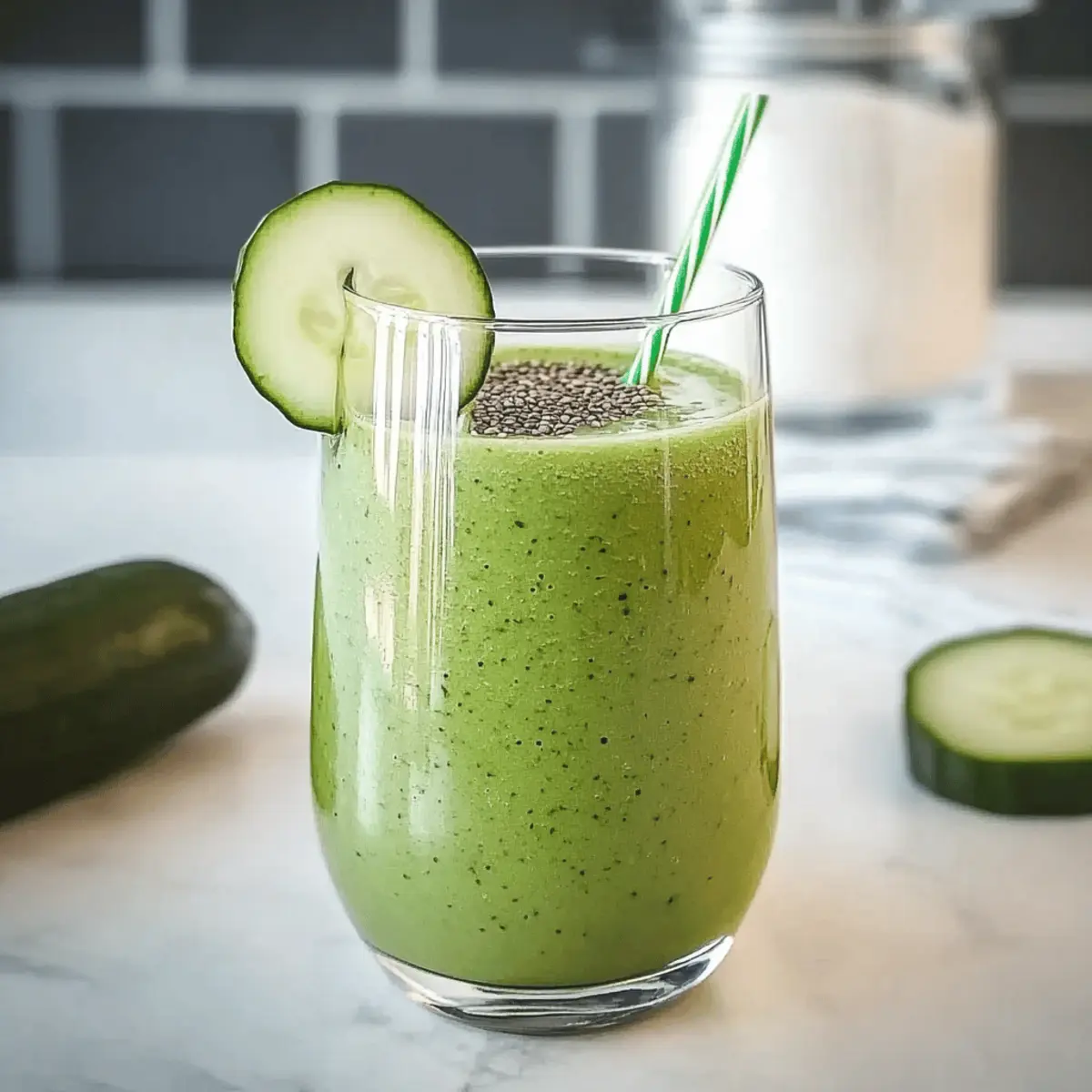 Revitalize Your Day with an Apple Cucumber Smoothie Bliss