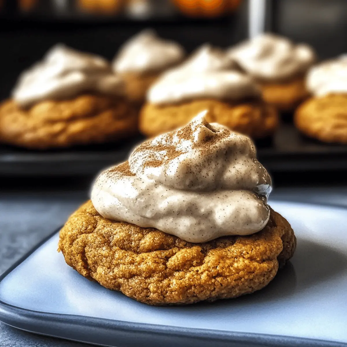 Soft Spiced Vegan Pumpkin Cookies