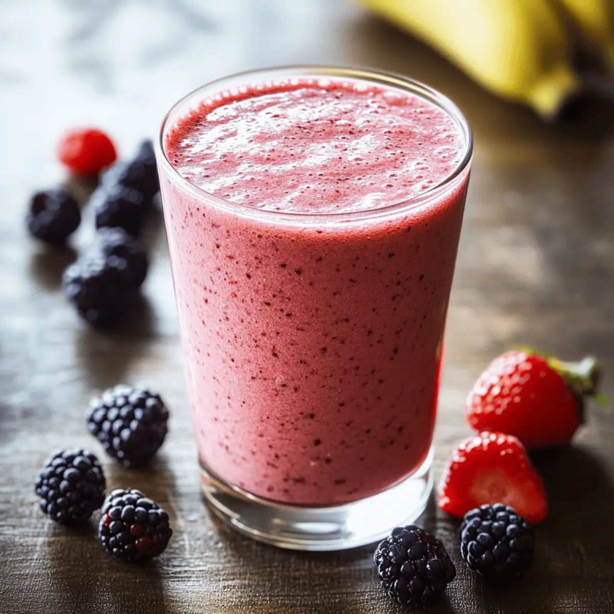 Tropical Berry-Banana Bliss Smoothie for Energizing Mornings