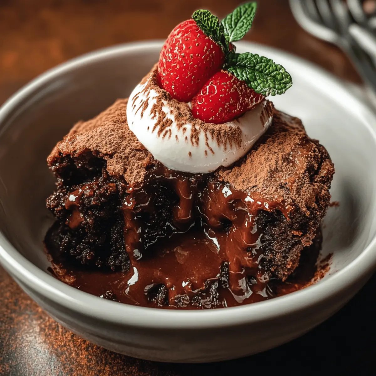 Warm and Gooey Southern Chocolate Cobbler