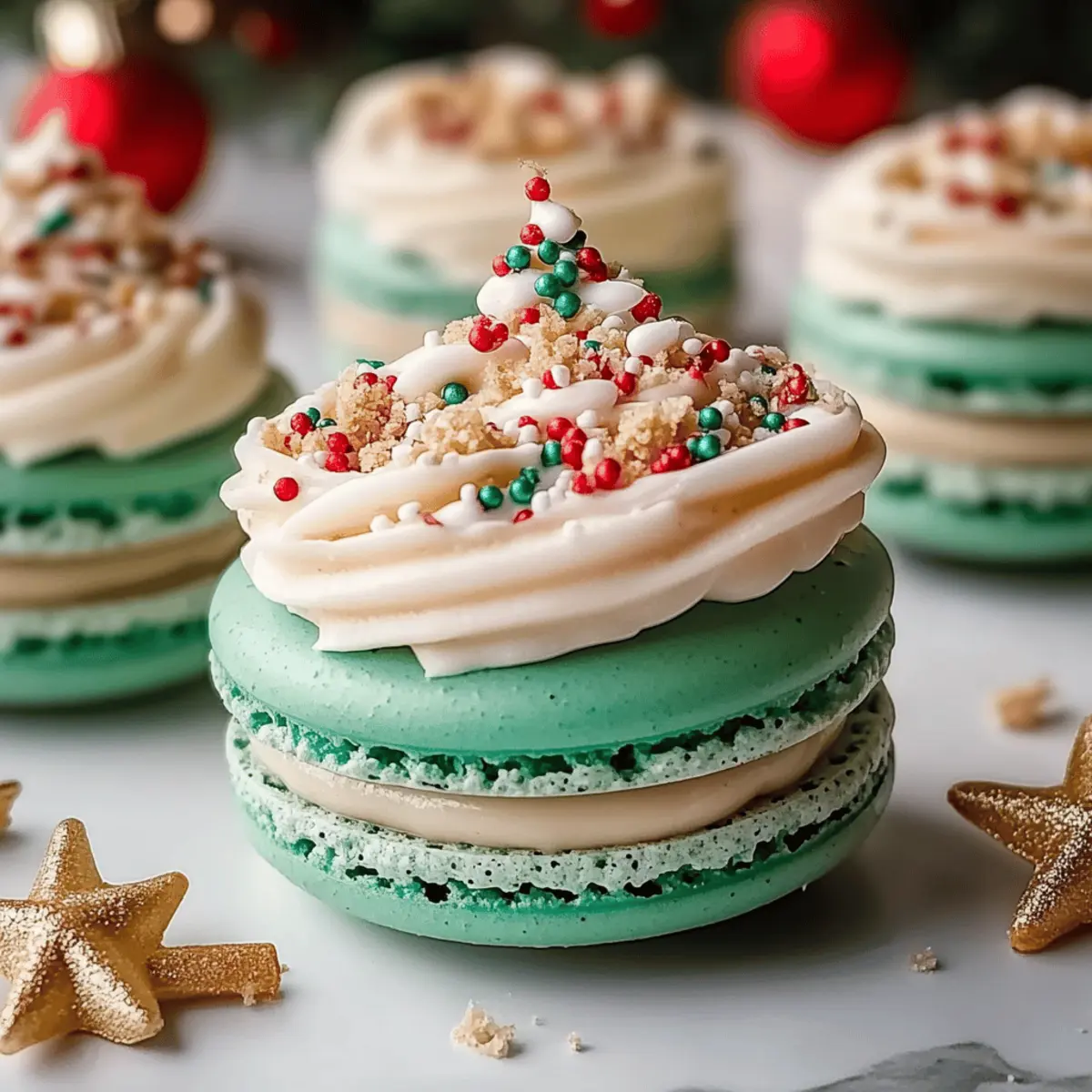 Christmas Tree Cake Macarons for a Merry Holiday Treat