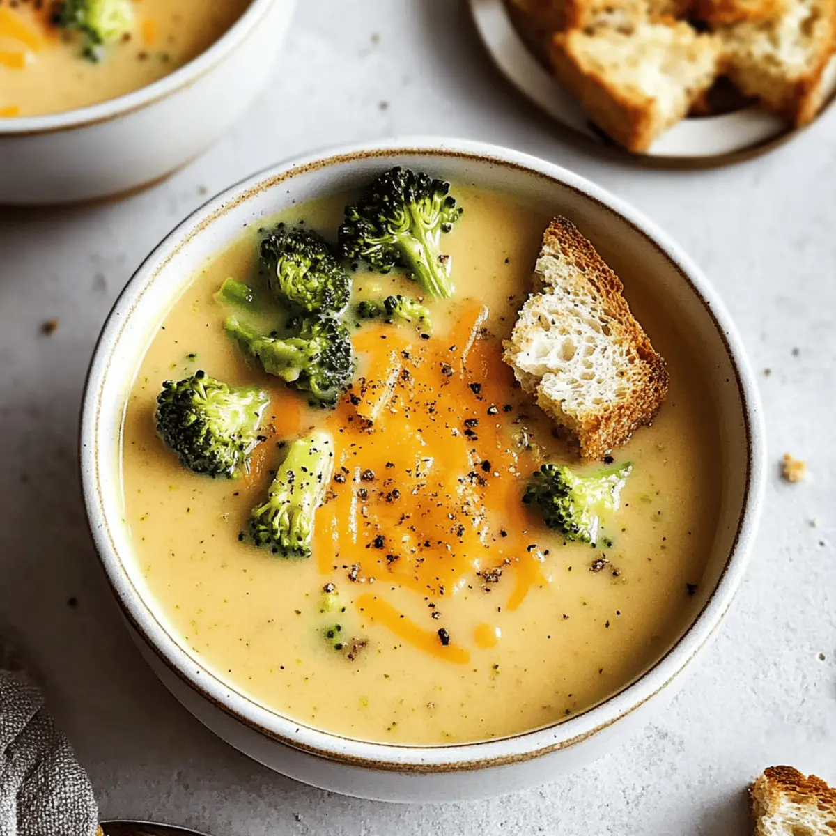 Comforting Creamy Broccoli Cheddar Soup Ready in 30 Minutes