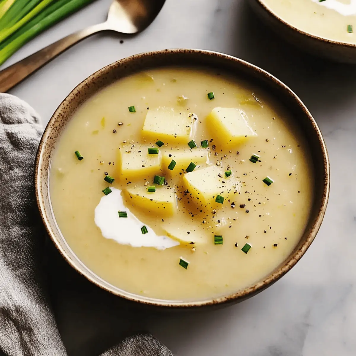 Cozy Creamy Potato Leek Soup for a Comforting Night In