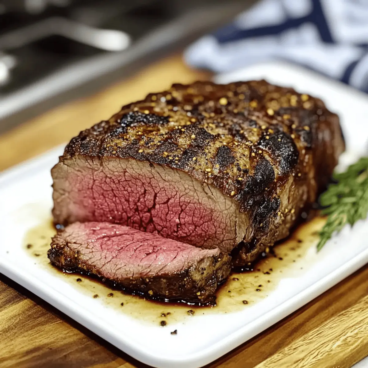 Grilled NY Strip Roast