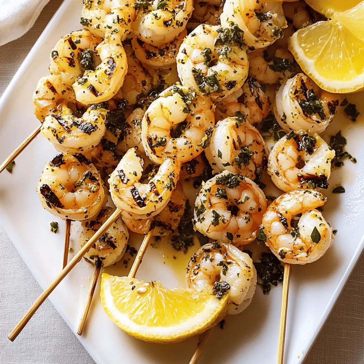 Grilled Shrimp Piccata Skewers for Your Ultimate Summer Bash