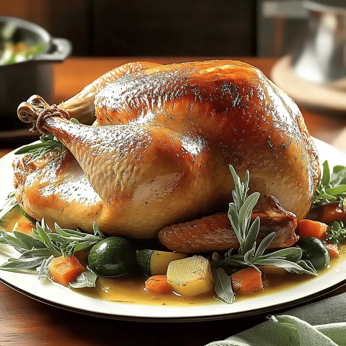 Savory Roasted Sage Turkey with Vegetable