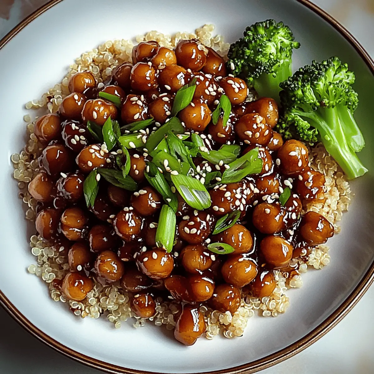 Vegan Sticky Sesame Chickpeas for a Sweet Protein Boost
