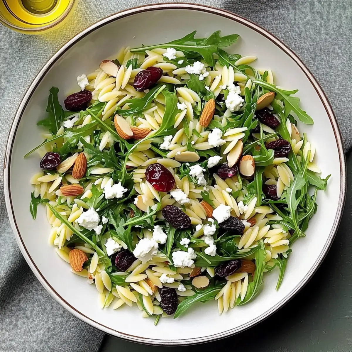 Bright and Zesty Orzo with Feta and Arugula Salad Delight