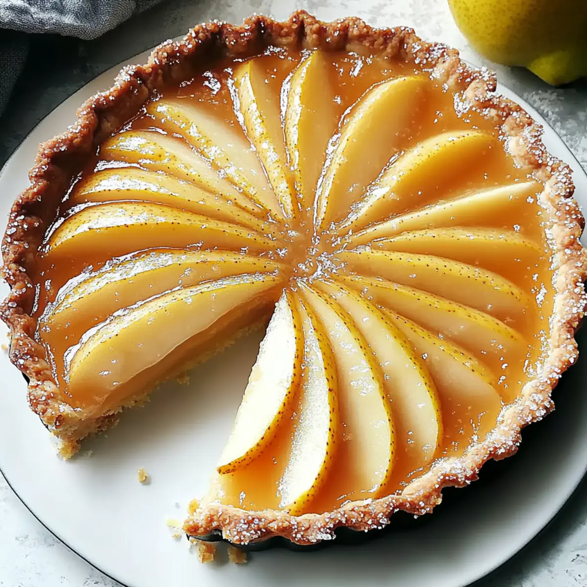 Irresistible Pear Tart with Creamy Crust for Cozy Evenings
