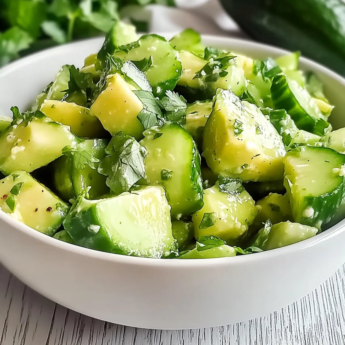 Refreshing Cucumber and Avocado Salad for Summer Bliss