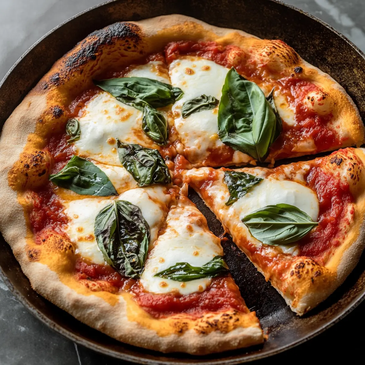 13-Minute Neapolitan-Style Skillet Margherita Bliss