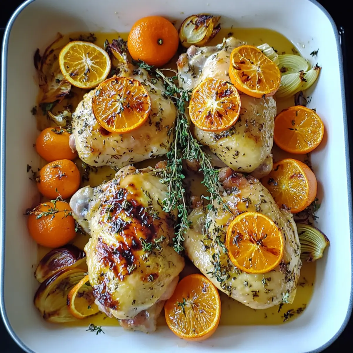 Roasted Chicken with Clementines