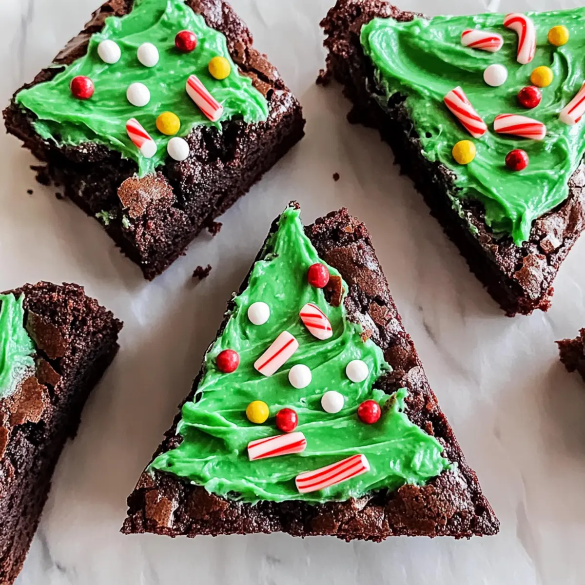 Delicious Christmas Tree Brownies for a Festive Family Fun