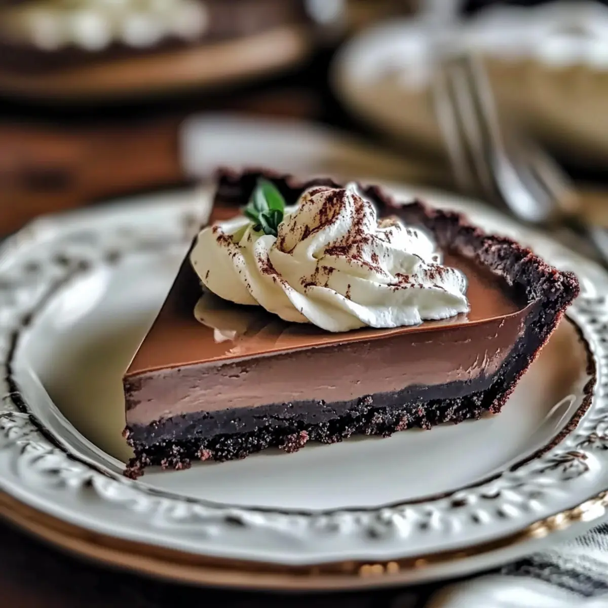 Decadent Espresso Ganache Tart