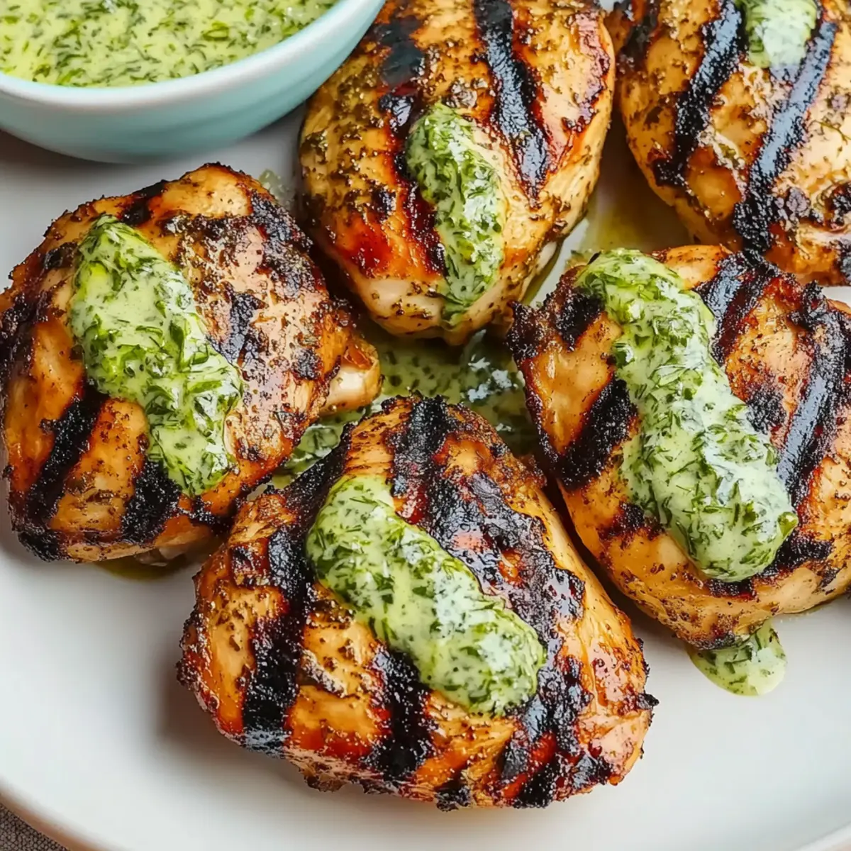 Quick Green Goddess Grilled Chicken